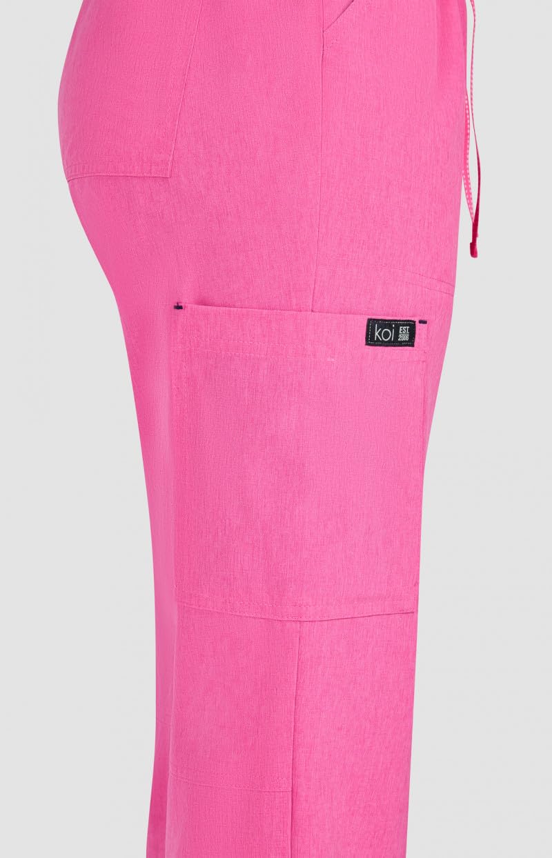 KOI Basics 731 Women's Holly Scrub Pants (Heather Grey, X-Small) - Image 4