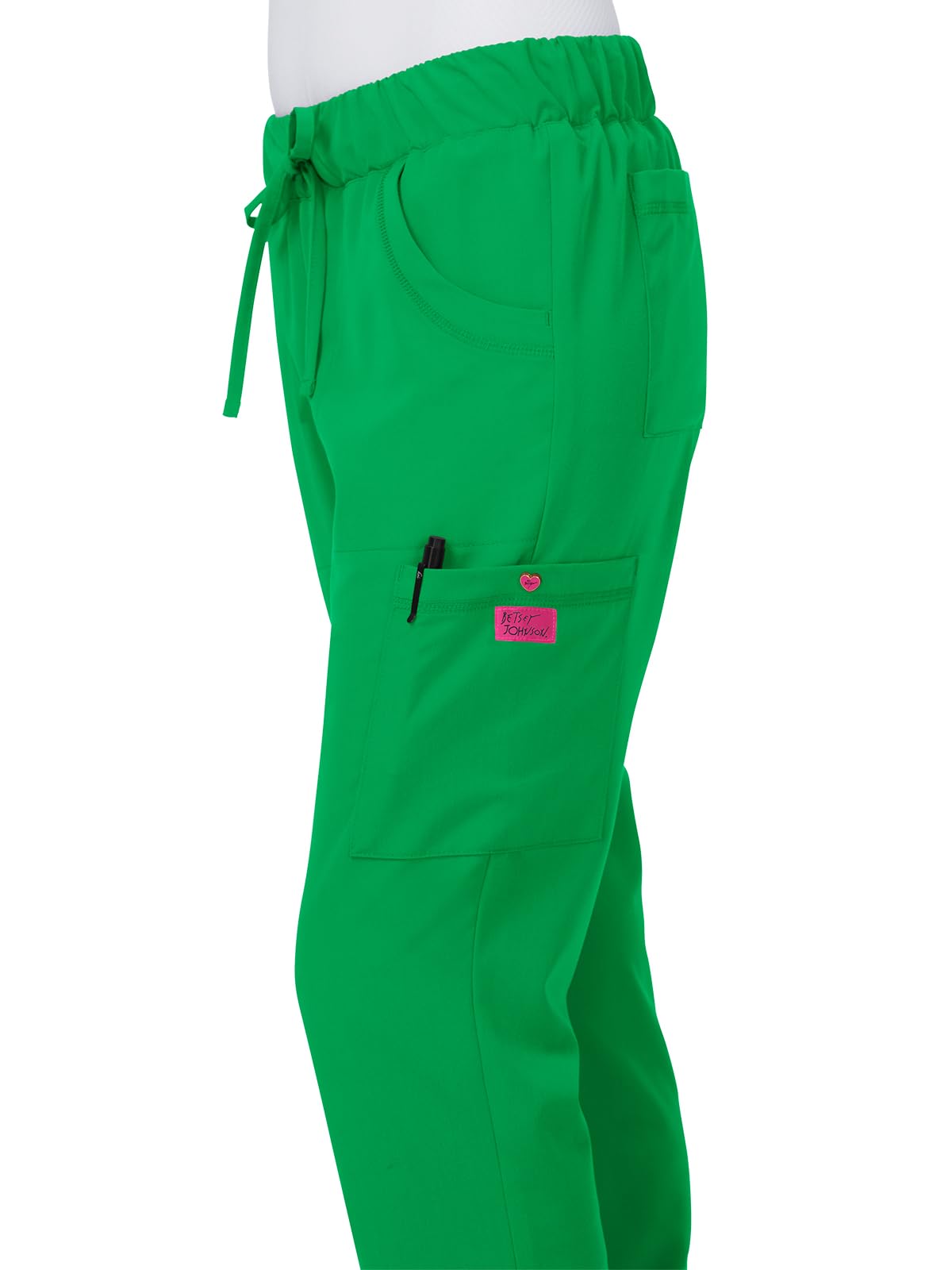 KOI Betsy Johnson Buttercup Women's 6-Pocket Slim Fit Scrub Pants - Image 3